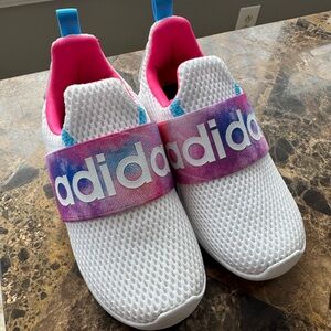 Adidas Kids Slip-On Sneakers 8K White Pink Blue | Worn Once | Runs Small 7K